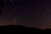 Startrails and Magellanic Clouds