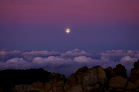 Moon over Haleakala