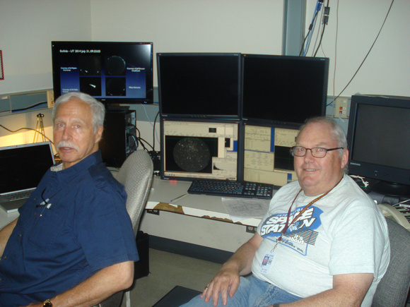 Dave Balam & Chris Gainor in the Plaskett Control Room