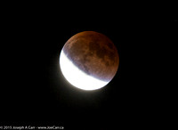 Partially eclipsed Moon - 4th Contact