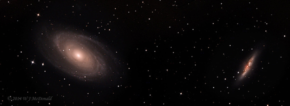 M81/82 with SN 2014J