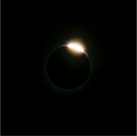 The Diamond Ring at the end of totality
