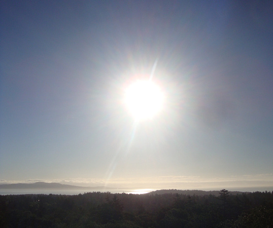 Sun, taken from Mt. Tolmie