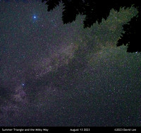Summer Triangle and the Milky Way
