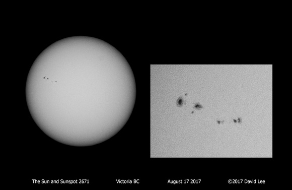 The Sun and Sunspot 2671