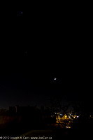 Alignment of Jupiter, Venus and the Crescent Moon