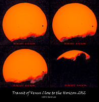 Transit of Venus Close to the Horizon 2012