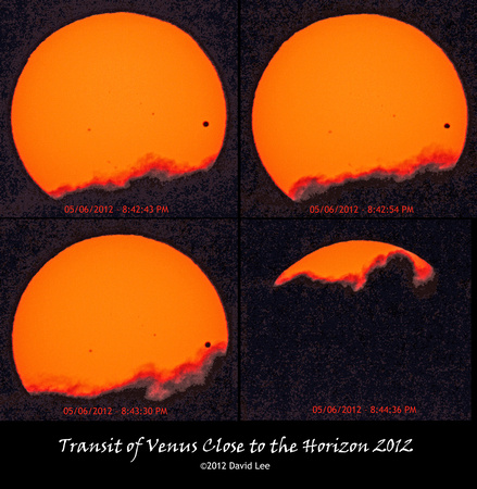 Transit of Venus Close to the Horizon 2012