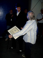 Dave Ballam presents Asteroid certificate to Betty Hesser