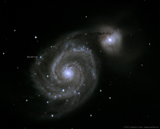 M51 Whirlpool Galaxy with SN 2011dh