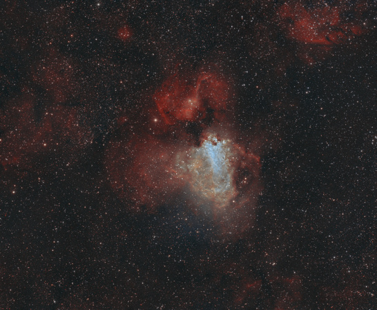 Swan Nebula - Revised Channel Combination