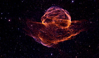 Bird's Nest / Rice Hat Supernova Remnant in HOO
