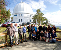 2019 PixInsight Workshop group in front of the historic Plaskett telescope dome