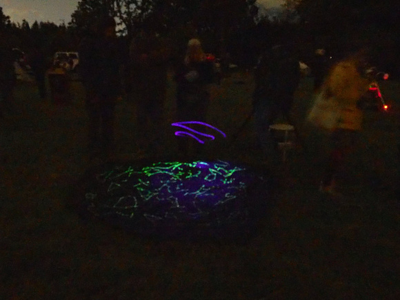 Glow in the dark constellation blanket at the 2019 RASCals Star Party