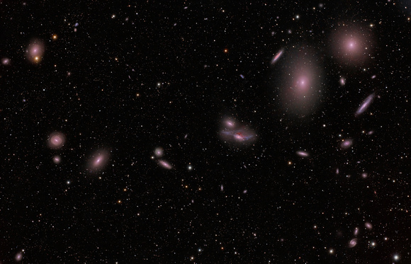 The Hunt for Ha in Markarian's Chain (Virgo Cluster) LHaRGB