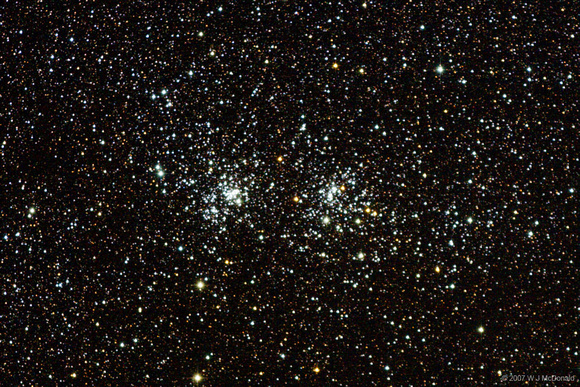 Double Cluster up close