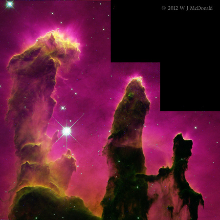 Hubble Pillars of Creation - wjm version