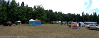 Tents & motor homes setup on the observing field