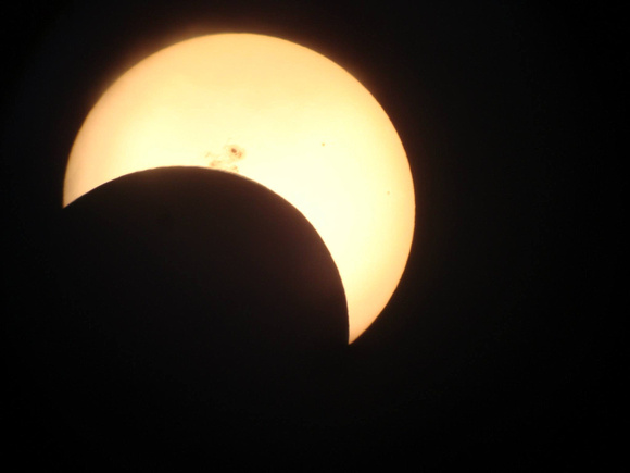 Diane took a photo through one of the telescopes with her "point and shoot" camera