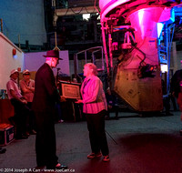 Betty Hesser being presented with her minor planet certificate by Dave Balum