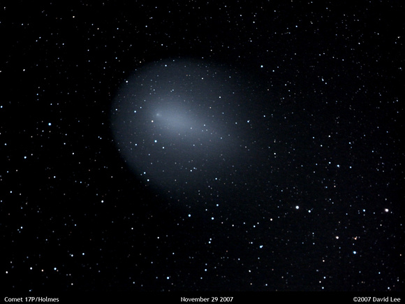 Comet 17P/Holmes on November 29 2007
