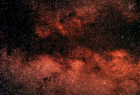 Aquila wide field including Barnard's E dark nebula