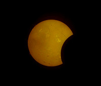 Annular Solar Eclipse - partial eclipse taken in Ha