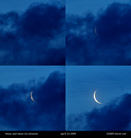Venus and Moon Occultation - April 22 2009