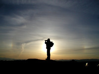 Mount Tolmie sunset and sundogs
