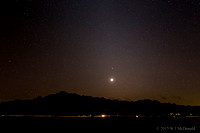 Venus and Mars in Zodiacal light