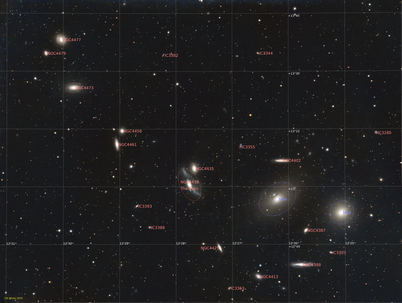 Markarian's Chain - Annotated