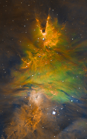 The Foxmascone Nebulae (NGC2264) in SHO