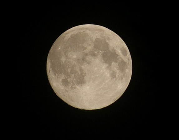 The Moon 12 hours before full