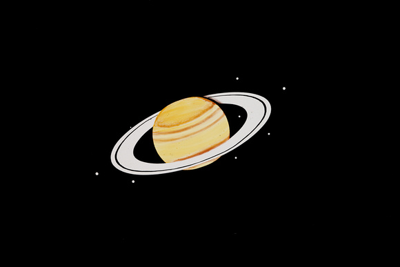 Slide No. 9 - Telescopic View of Saturn