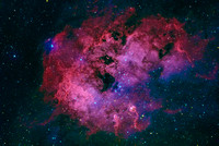 IC410  - The Tadpoles Nebula in NB Luminance and RGB colour