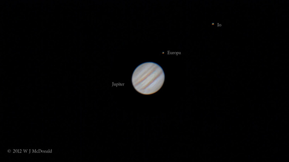 Jupiter's red spot appearing