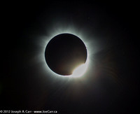 The Sun in eclipse totality - 2nd contact & diamond ring