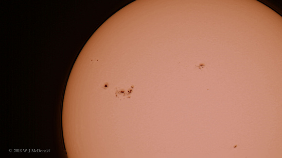 Sunspot group 1654