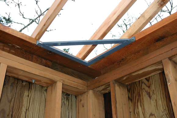 Inside roof corner brackets