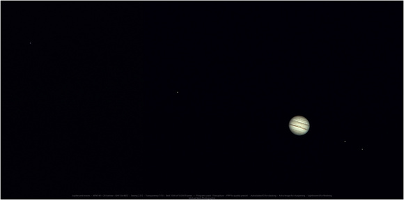 Jupiter and moons,  Colour  2022-09-30