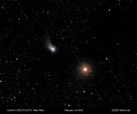 Comet C/2022 E3 ZTF Near Mars February 10 2023
