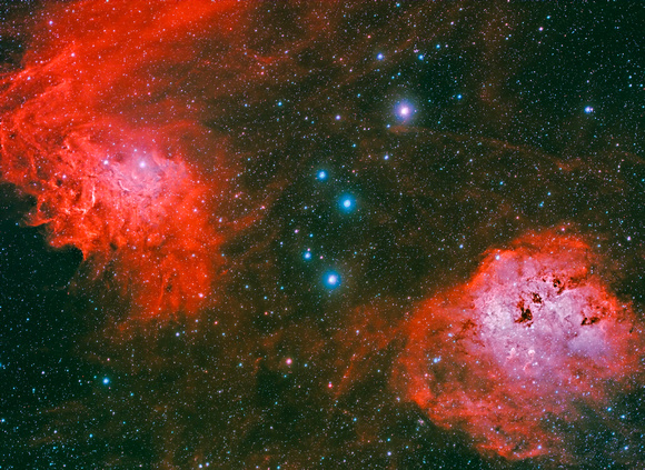 IC405 & IC410 - Flaming Tadpoles
