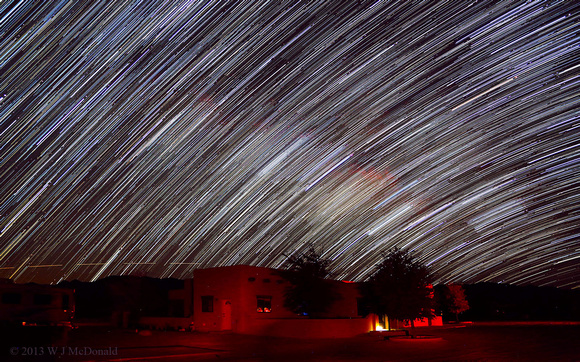 Star Trails over the Painted Pony