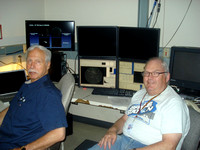 Dave Balam & Chris Gainor in the Plaskett Control Room