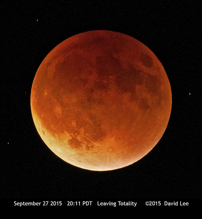 Leaving Totality September 27th 2015