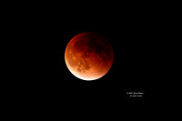 Lunar eclipse Sept 2015: end of totality.