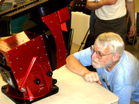 Ed Maxfield admiring the workmanship of the Paramount ME