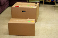 The unopened boxes containing the Paramount ME