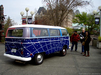 Steven Courtin's VW Bus with astronomy decoration