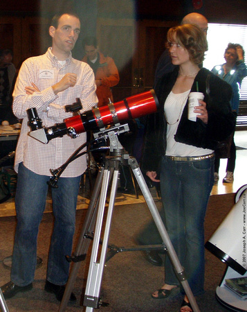 Charles Banville talking telescopes